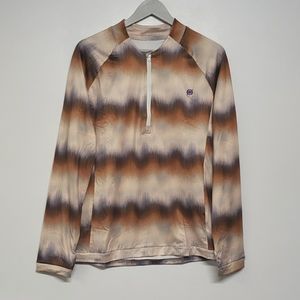 Born Outdoor Half Zip Pullover Warm Layering Hiking,Camping Women's Size XL